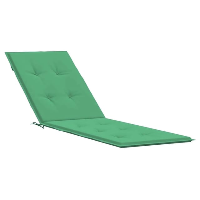 vidaXL Liegestuhl-Auflage Grün 75+105x50x4 cm 314178