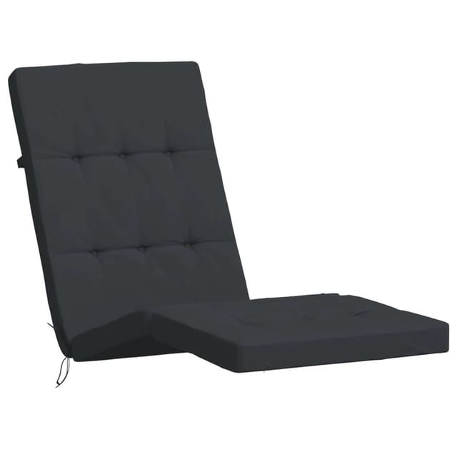 vidaXL Liegestuhl-Auflagen 2 Stk Schwarz Oxford-Gewebe 361991