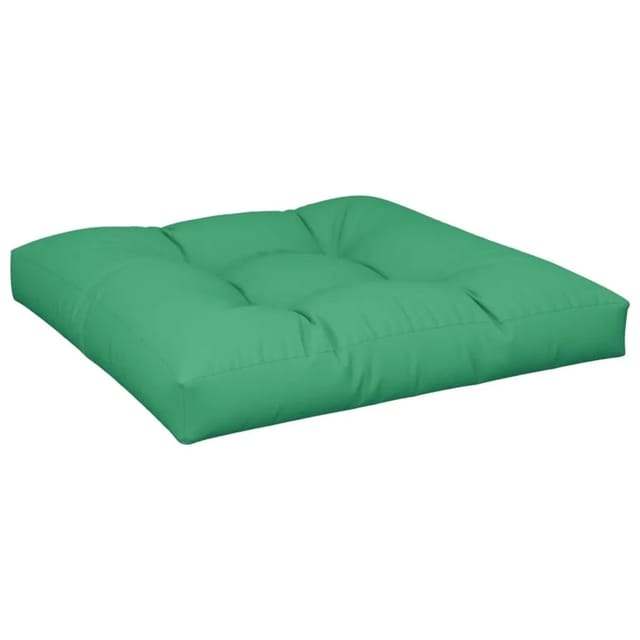 vidaXL Palettenkissen Grün 80x80x12 cm Stoff 360496