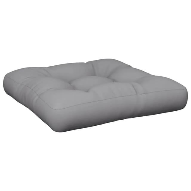vidaXL Palettenkissen Grau 60x60x12 cm Stoff 360448