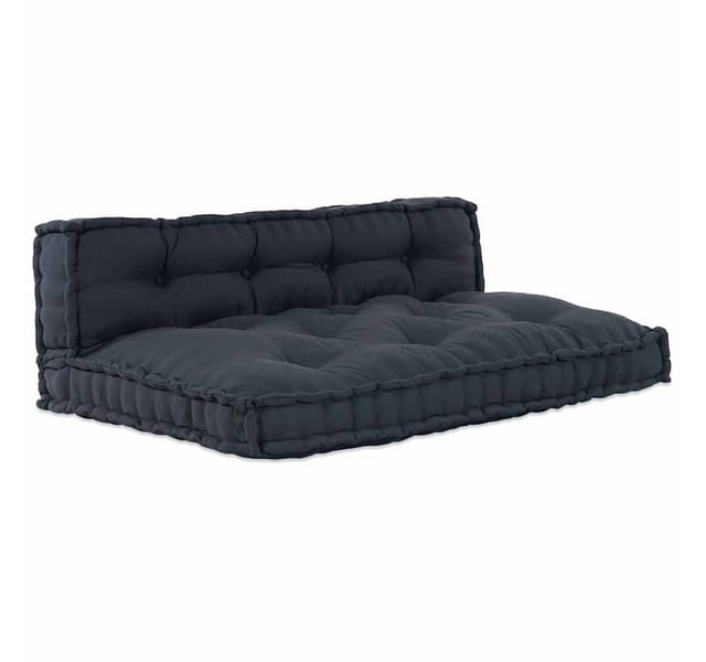 vidaXL Sofakissen 2-Tlg Anthrazit Stoff 4019084