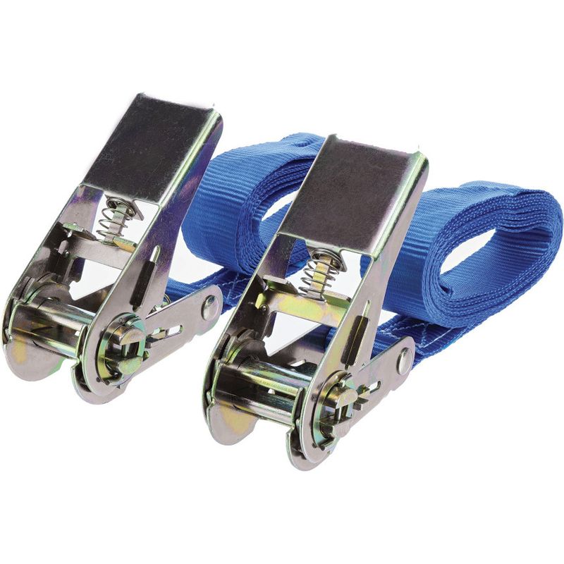 Set Mit 2 Ratschen-zurrgurten, Tragkraft 500 Kg – 2,5 M X 25 Mm