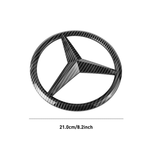 Abs-kühlergrillemblem Für Mercedes-benz – Amg Edition (kompatibel Mit A-, C-, E-, S-, Gla-, Cla-klasse Usw. Größe: 19 Cm Carbon-optik)