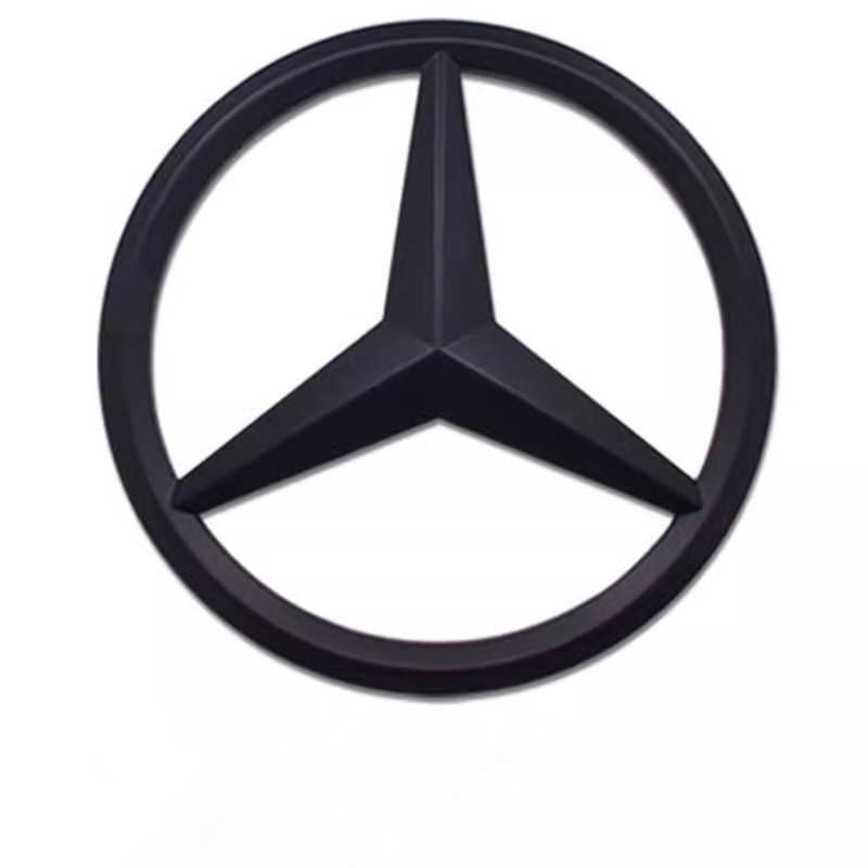 Abs-kühlergrillemblem Für Mercedes-benz – Amg Edition (kompatibel Mit A-, C-, E-, S-, Gla-, Cla-klasse Usw. Größe: 19 Cm Mattschwarz)