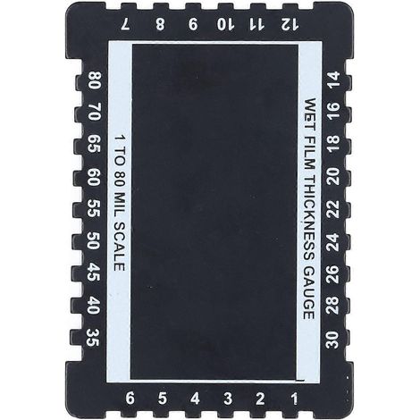 Doppelseitiger Dickenmesskamm Aus Aluminiumlegierung, Nassfilmdickenmesskarte Für Lackierarbeiten