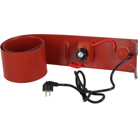 200-liter-trommelheizung Aus Silikon Und Metall, 1000 W, 30–150 °c, 125 Mm X 1740 Mm, Heizleiste, 220-v-eu-stecker