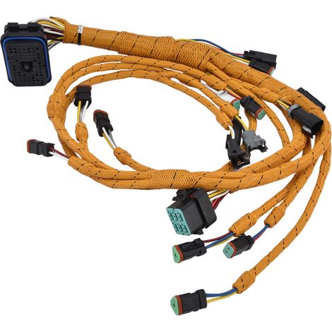 Wiring Harness For Caterpillar 330c E330c Excavator Diesel Engine, Part Numbers 230-6279 And 195-7226
