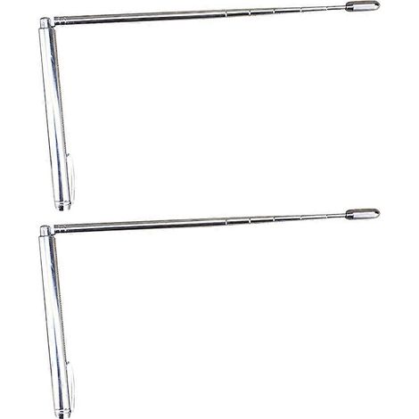 Tragbare Wünschelrute Aus Edelstahl (2er-set), Ideal Für Den Außenbereich. – 56 X 0,9 Cm – Silber