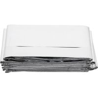 1 Doppelseitige, Faltbare, Isolierte Outdoor-decke Aus Aluminium. – 210 X 130 Cm – Silber