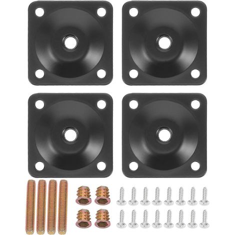 1 Set Befestigungsplatten Für Tischbeine, Möbelreparaturplatten, Tischbeinstützen – 5 X 5 Cm