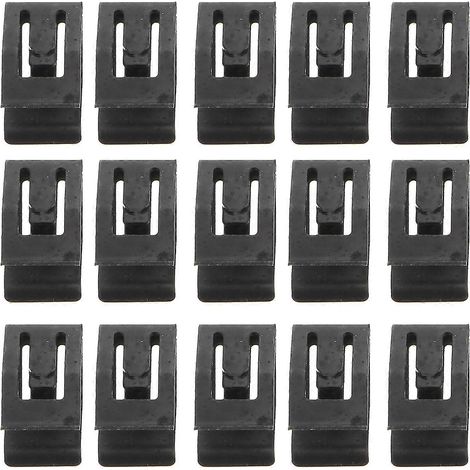 50 Universelle Metall-befestigungsclips Für Armaturenbretter Im Auto – 1,7 X 1 Cm – Schwarz