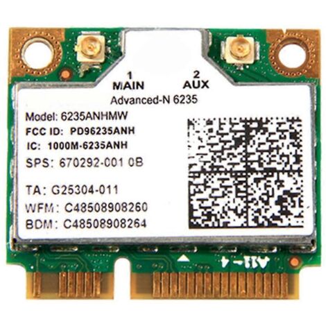 Mini 6235 Wi-fi-karte, Kompatibel Mit Bluetooth 4.0, 300 Mbit/s, 802.11abgn-standard