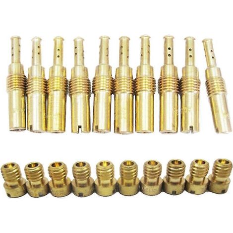 10-teiliges Hauptdüsen-set Für Gaser & 10-teiliges Leerlauf-/pilotdüse Für Pwk--