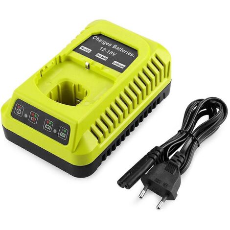 P117 Akkuladegerät 12v-18v Ersatz Für Ryobi Li-ion 3a Eu-stecker-grün-