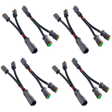 8 Deutsch Dt Dtp Y-kabel 2-poliger Steckeradapter