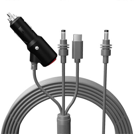 Starlink Mini 3-in-1 Stromkabel Mit Zigarettenanzünderstecker Und 3 Meter Langem Gleichstromkabel --