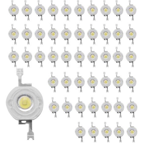 50 Stück 1w Diode Hochleistungs-led-perlen In Kaltweiß, 1 Watt Lampenchip--