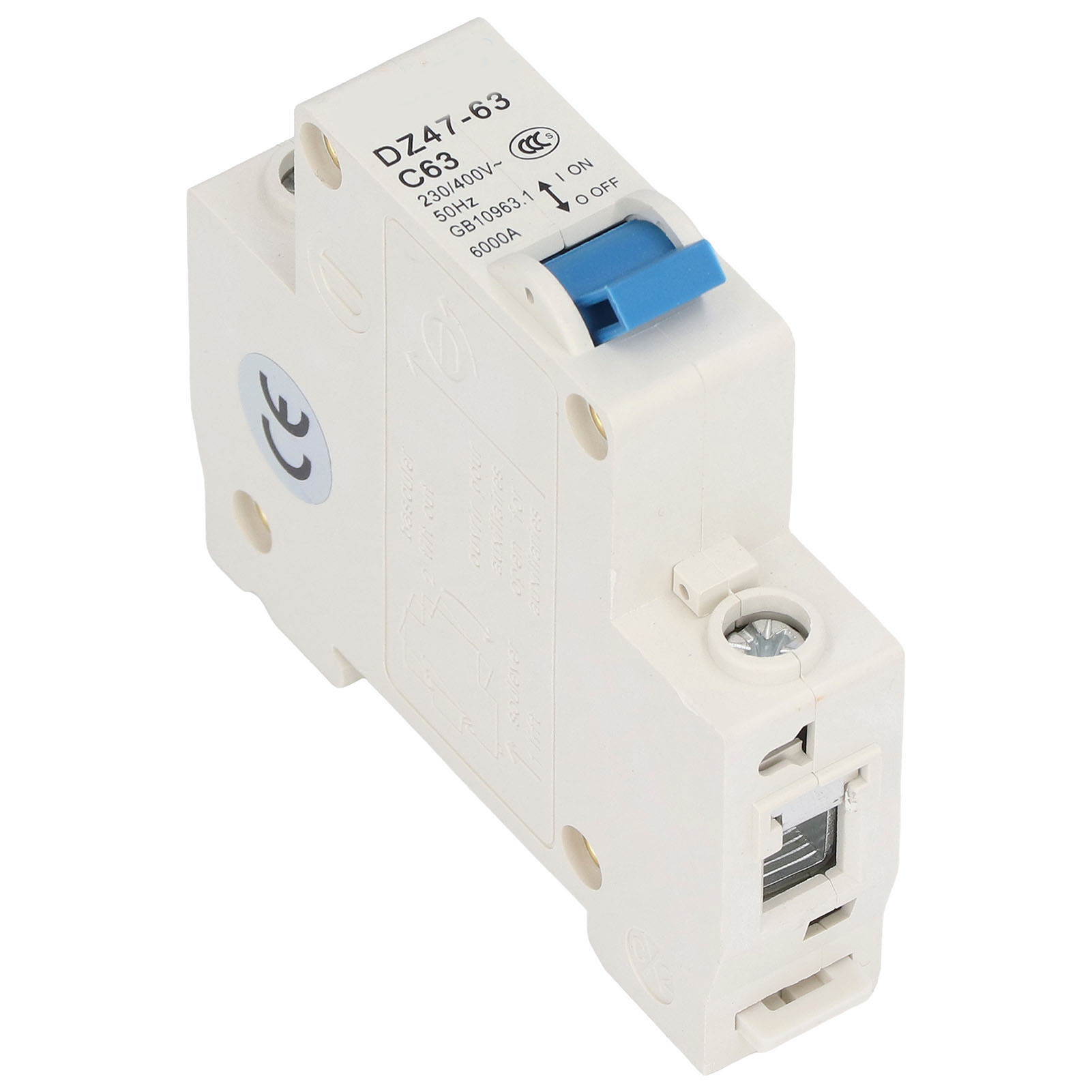 Modularer 1p Dz47-63 C63 Leitungsschutzschalter, Fehlerstromschutzschalter Für Din-schiene, 230v/400v, 63a, Schutzschaltung, Schaltgerät, Iec-norm.