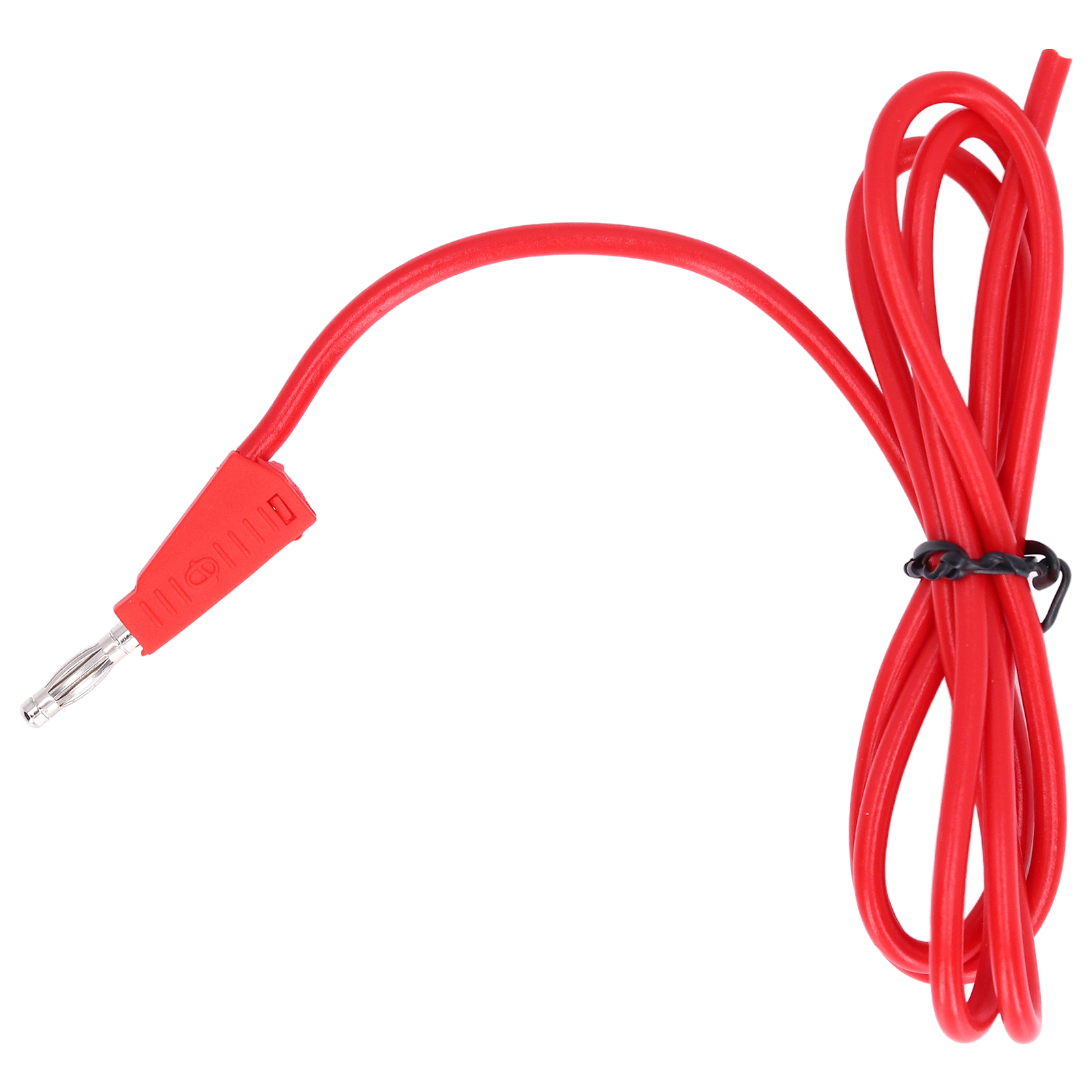 Pe-messing-prüfkabel Mit 4-mm-bananenstecker (rot) Für Batteriespannungsprüfer, Lkw-elektrikkabel