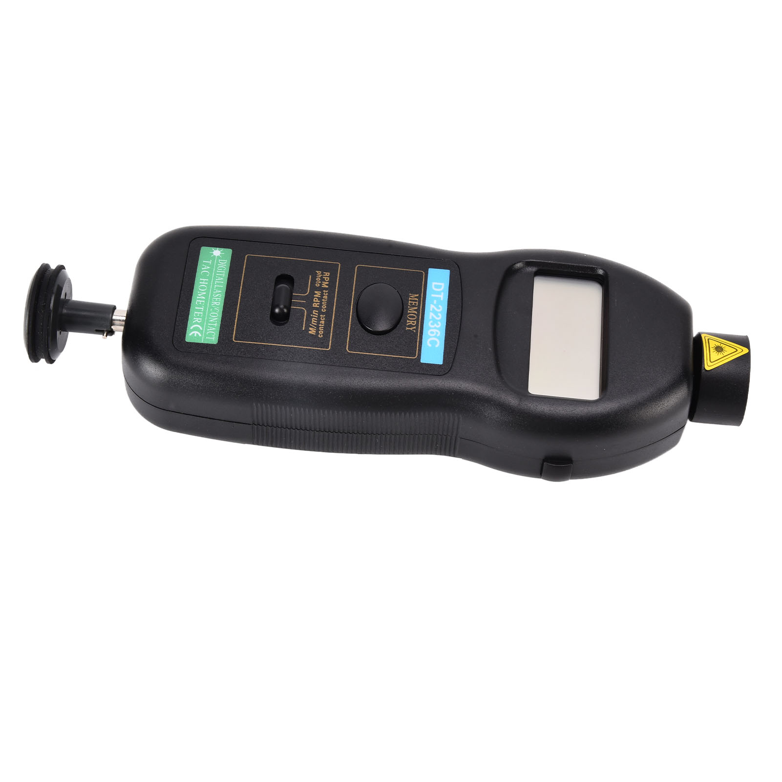 Dt-2236c Laser-drehzahlmesser, Digitales Drehzahlmessgerät, Berührend Und Berührungslos, Multifunktionales Drehzahlmessgerät