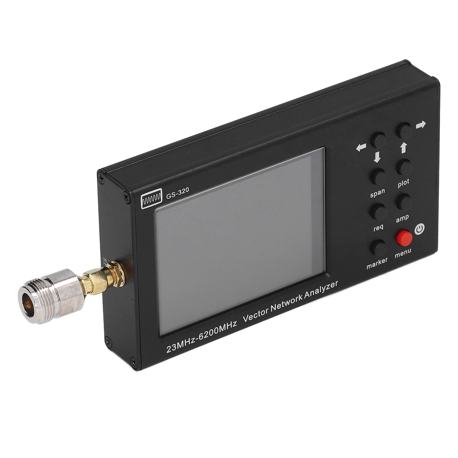 Gs-320 Tragbarer Vektornetzwerkanalysator Mit 3,2-zoll-touchscreen, 23 Mhz–6200 Mhz Vna-antennentester, Präzise Frequenzmessung