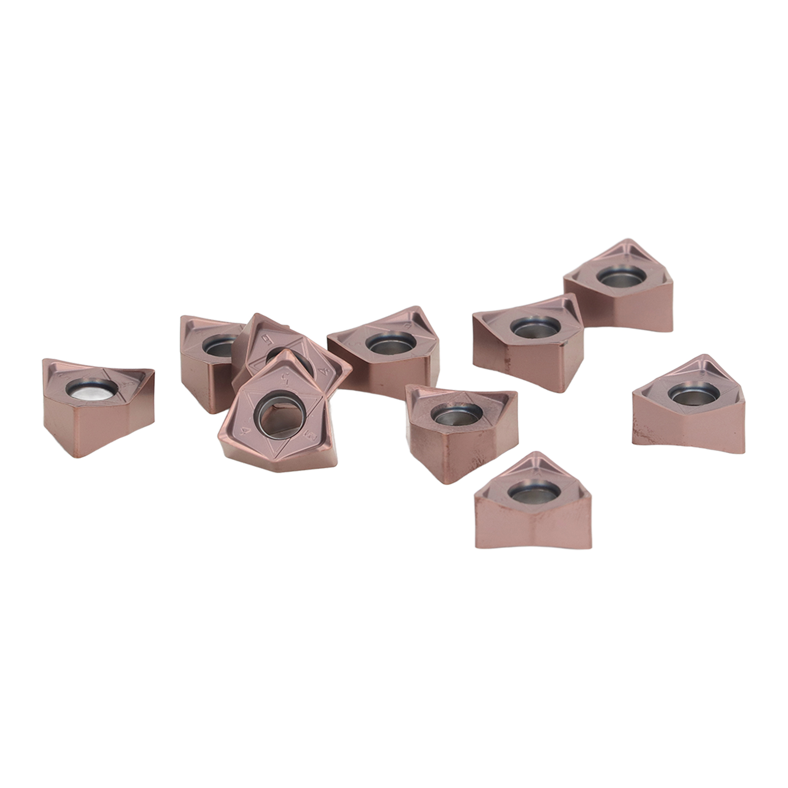 Satz Mit 10 Hartmetall-dreheinsätzen Wnmu080608en-gh, Beschichtete Cnc-werkzeuge Für Holz, Diy-holzdrehmesser, Hochleistungs-schneideinsätze