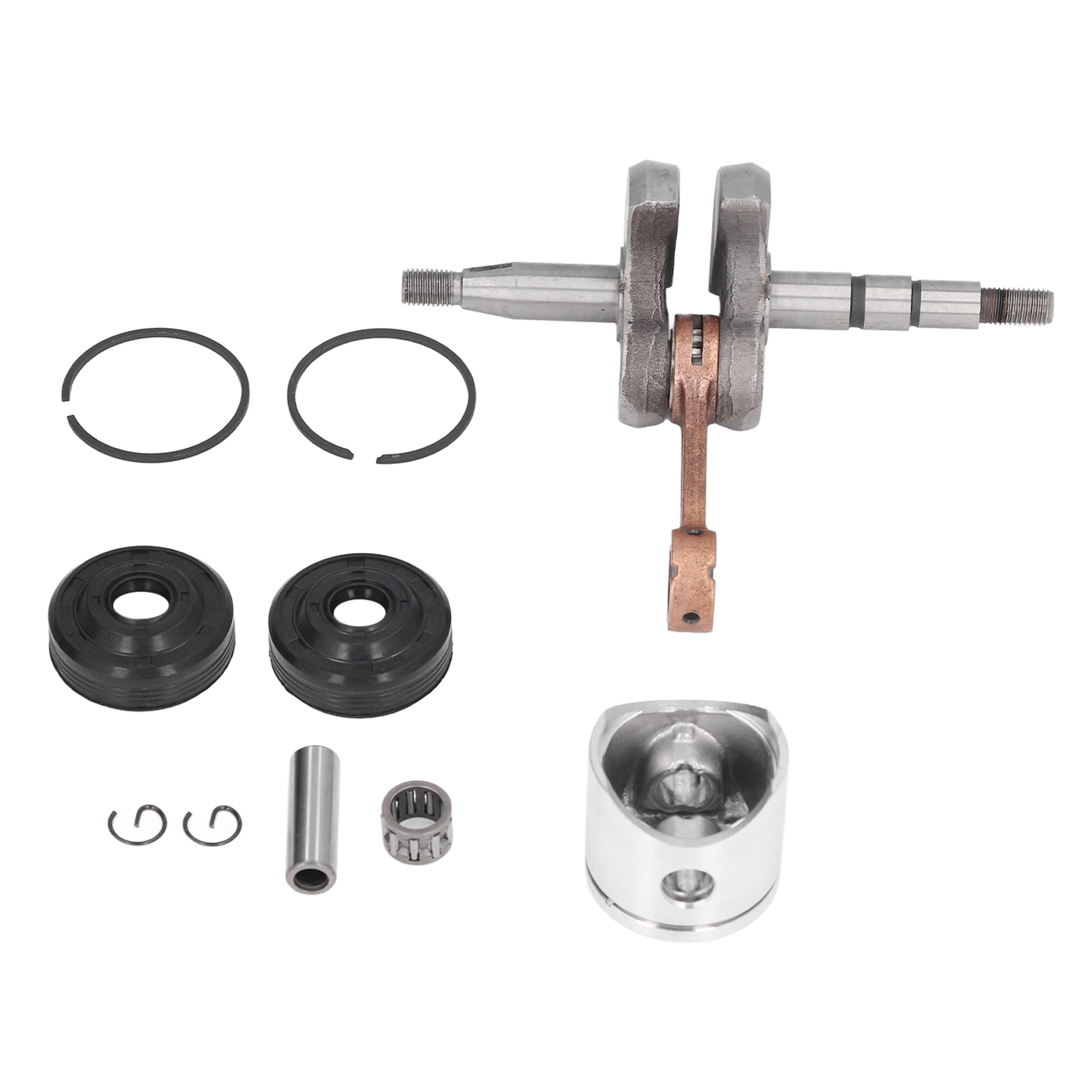 38-mm-kurbelwellen-öldichtungssatz Mit Kolbenringen Und Lager Für Husqvarna 136, 137, 141 Und 142 Kettensägen