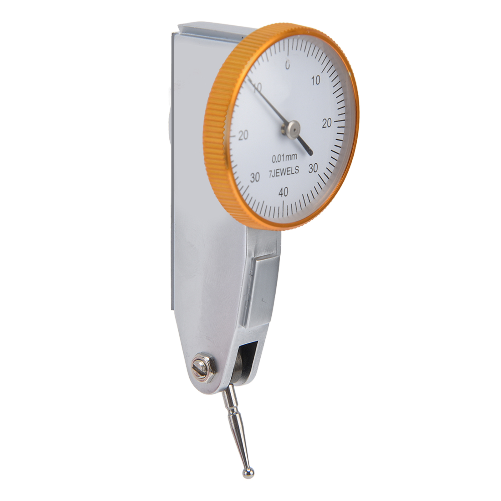 Messuhr 0-0,8 Mm, Hohe Präzision, Stahlsonde Mit Schwalbenschwanzklemme Für Präzise Messungen