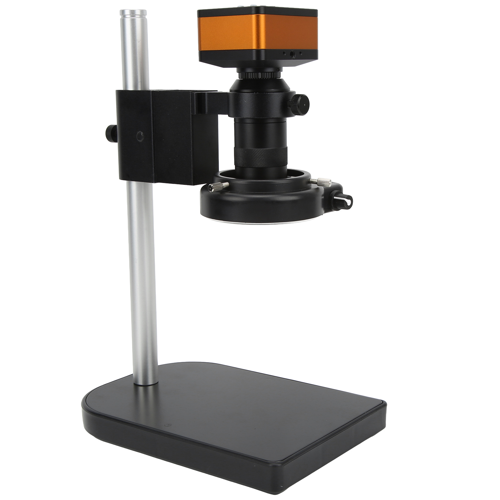 Industriemikroskopkamera Mit 4k-auflösung (12 Mp), 130-facher Vergrößerung, Hdmi-/usb-ausgang, Hd-video Mit 144 Leds, Netzteil (100–240 V Wechselstrom), Eu-stecker