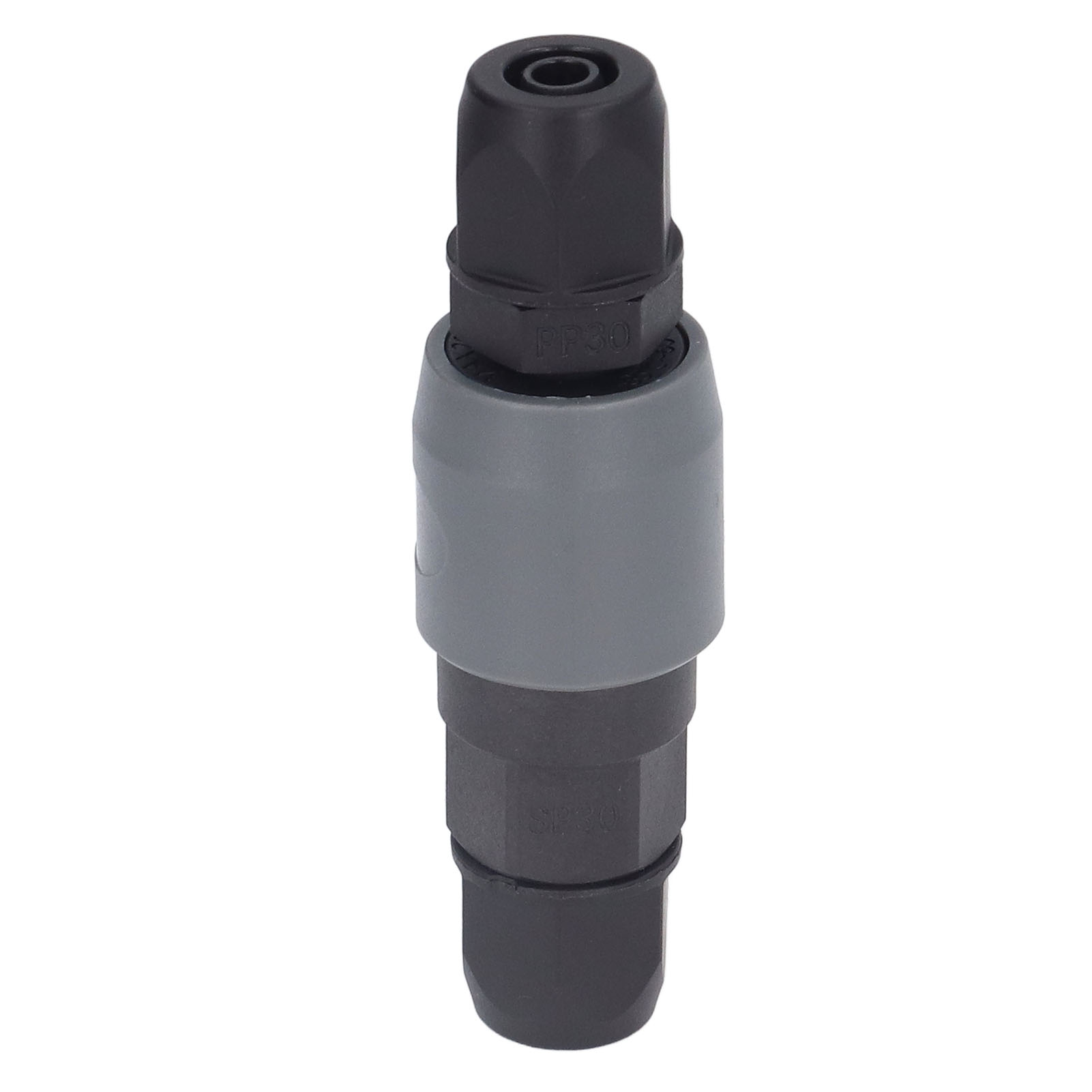 Pneumatik-schnellkupplung, C-förmig Selbstsichernd, Pu-schlauchverbinder 10 X 6,5 Mm, 3/8-zoll-gewinde, Verstärkter Stahl Und Kunststoff, Kompressorzubehör, Set Sp30+pp30