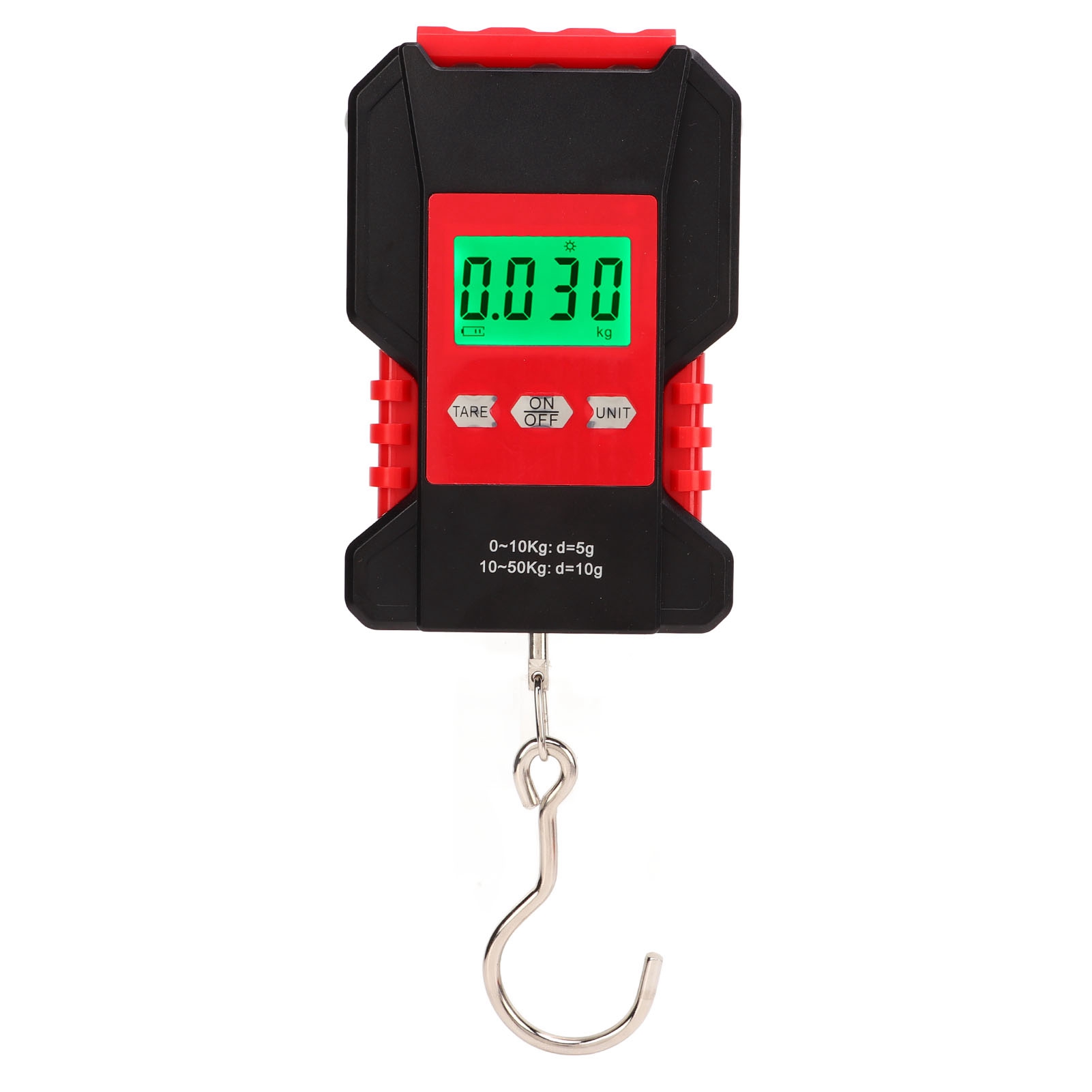 Wasserdichte, Digitale Hängewaage, S-haken Aus Edelstahl, Tragbare Fischwaage 0-50 Kg