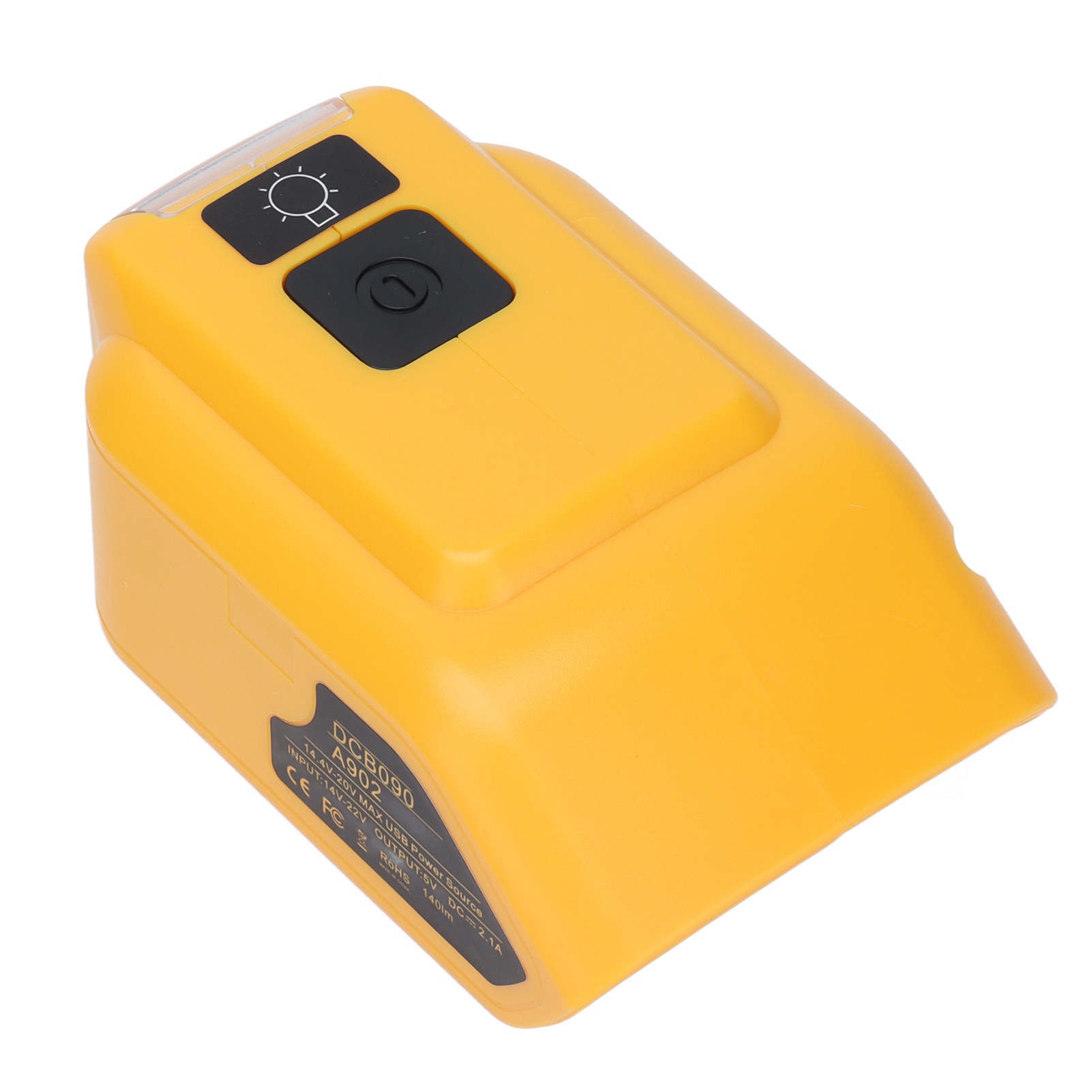 Gelbes Akku-konverter-adapter-netzteil Mit Led Und Dual-usb Für Dcb127 Dc12v