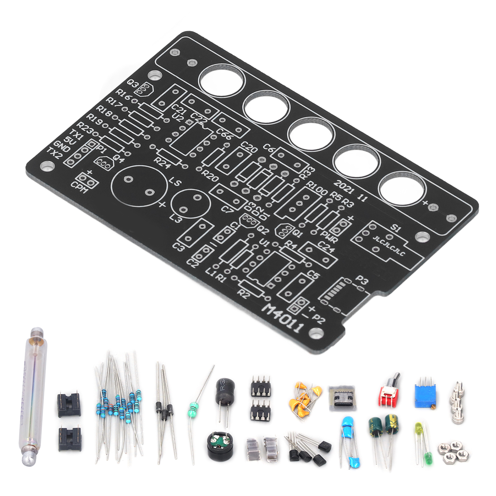 Diy-geigerzähler-set, Detektor Für Nukleare Strahlung, Unmontiertes Modul, Werkzeug, Schwarz