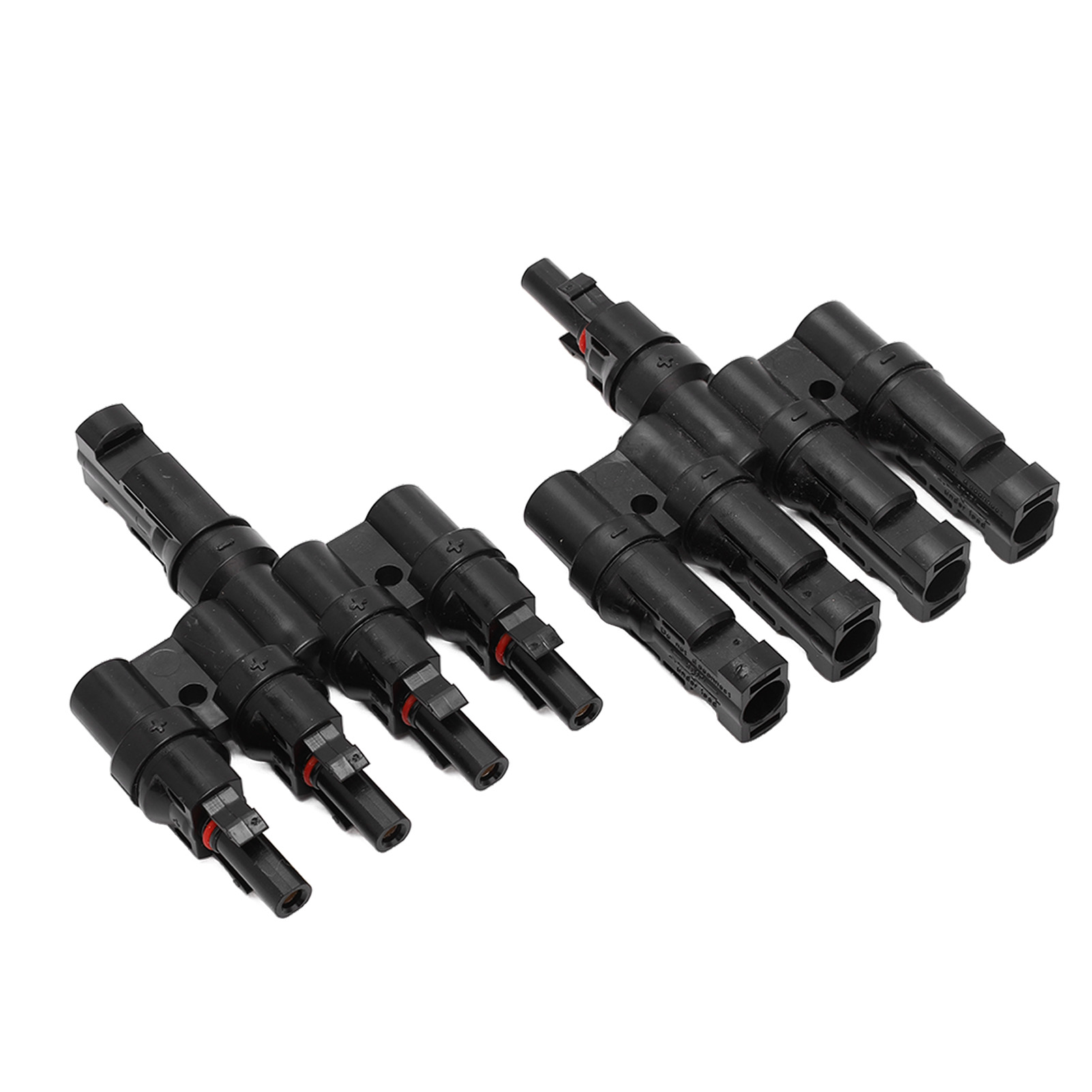 Zweiteiliger T-förmiger Solarverbinder, 1 Bis 4, Wetterfest Und Hochtemperaturbeständig, 1500 V Dc 50 A, Abzweiganschluss Für Photovoltaikmodule