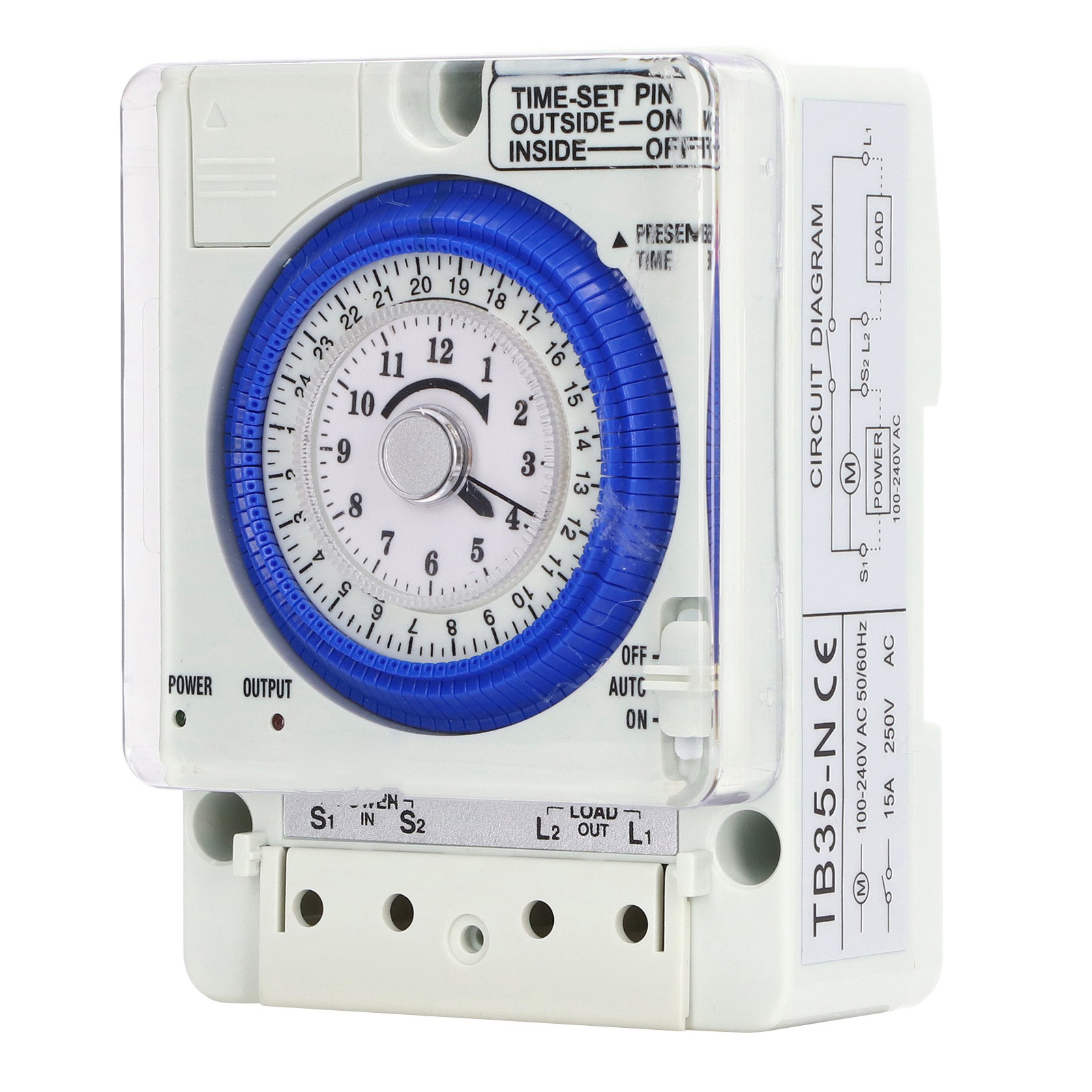 Mechanischer 24-stunden-timer, Zeitschalter Für Backofen Und Licht, 100-240v Ac-controller, Programmierbares Zubehör.