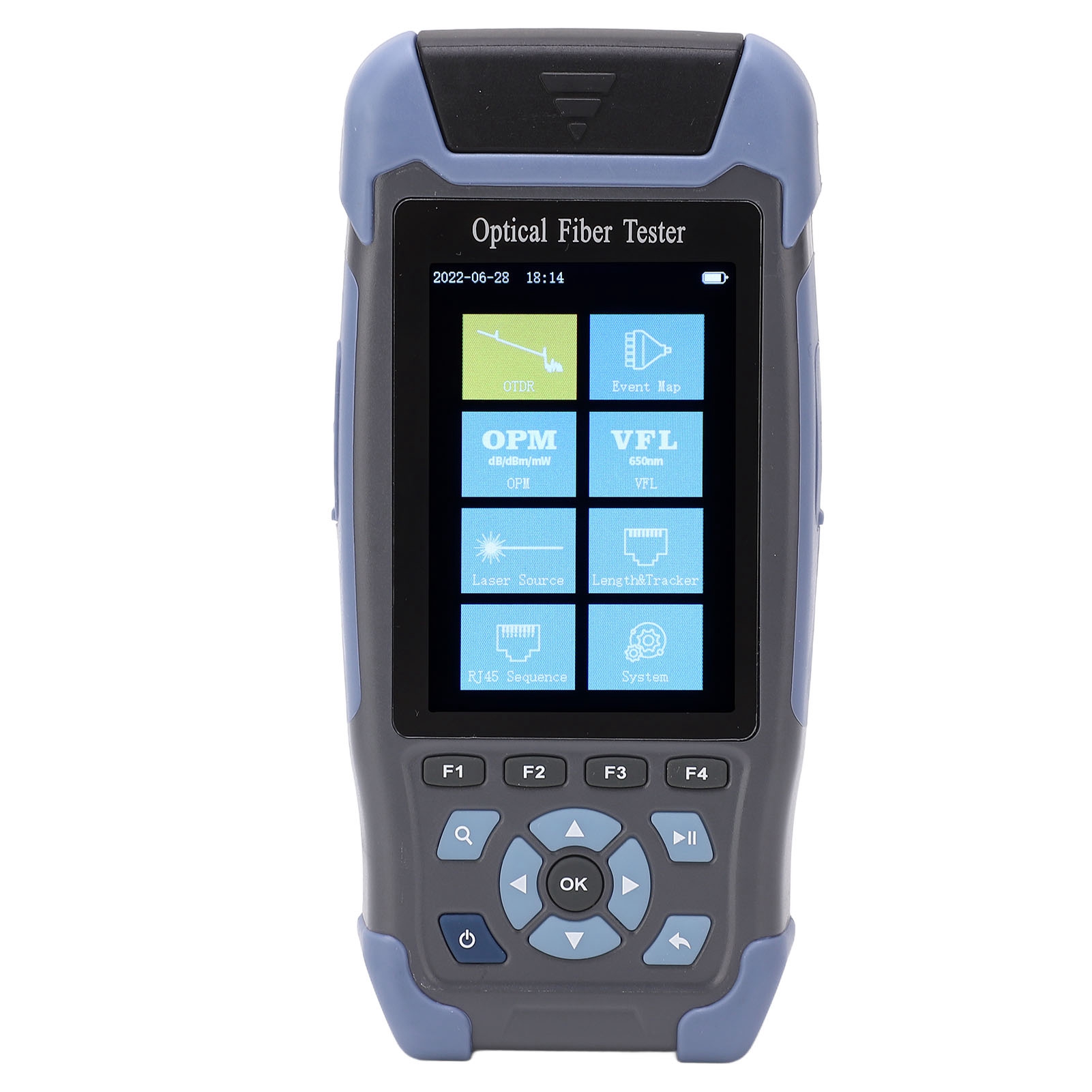 3,5-zoll-otdr-glasfasertester, Optisches Zeitbereichsreflektometer Zur Bruch- Und Verlusterkennung, Eu-stecker 110–220 V