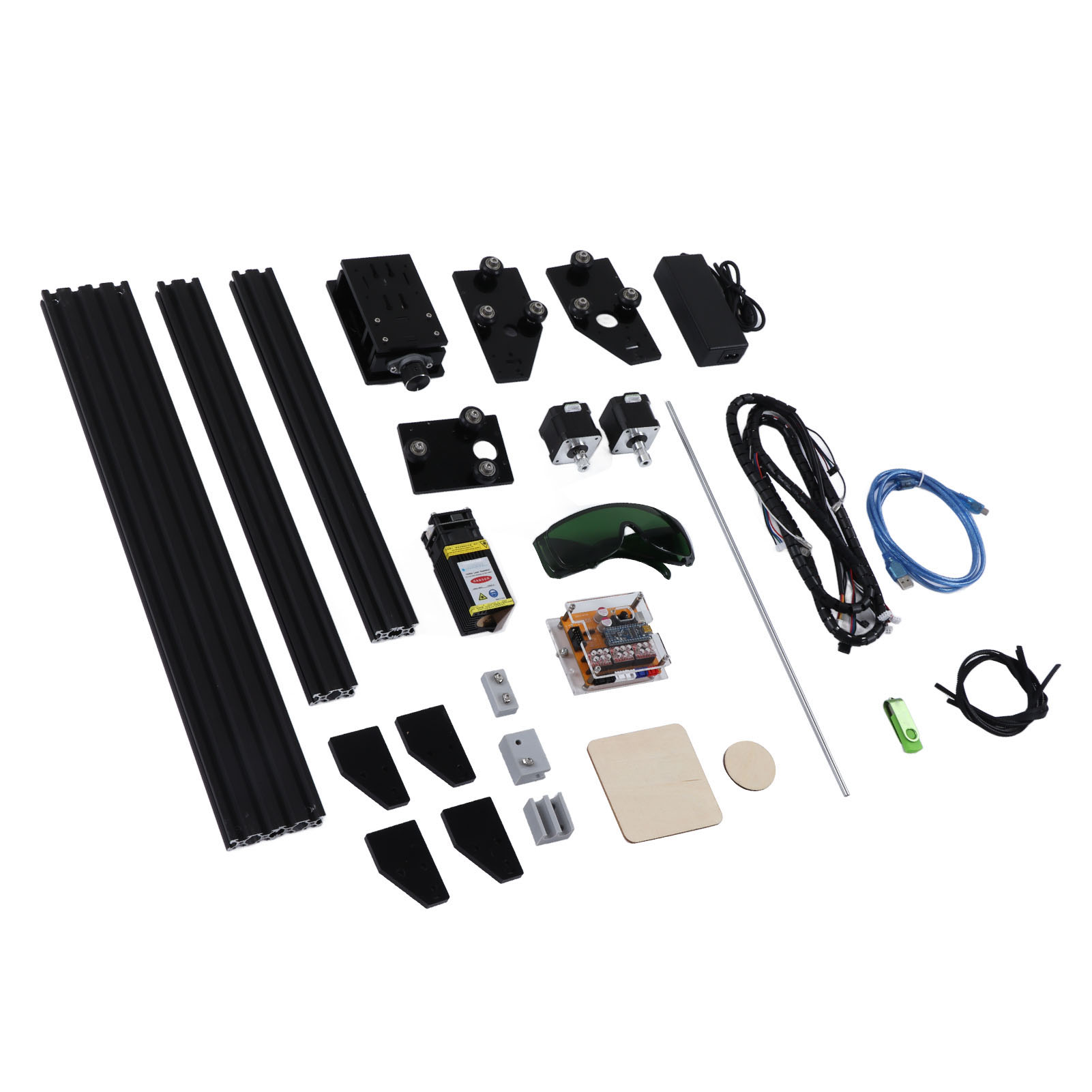 7-w-lasergravierer Mit Einstellbarer Geschwindigkeit Und Gravurtiefe Für Leder, Holz Und Stoff, Tragbares Graviergerät, 100–240 V Netzstecker (eu).