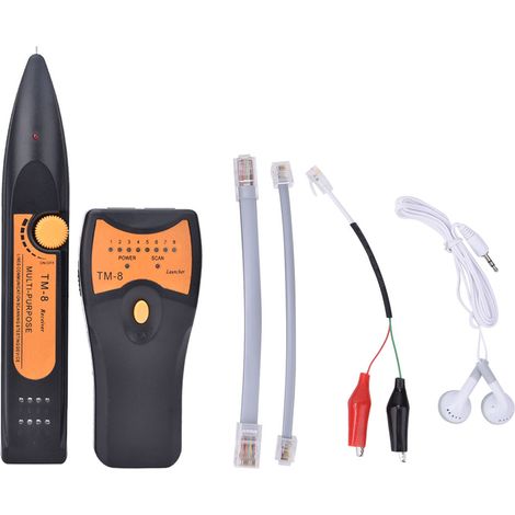 Rj45 Rj11 Utp Stp Tm-8 Netzwerkkabeltester - Telefon- Und Lan-kabelverfolgungsgerät