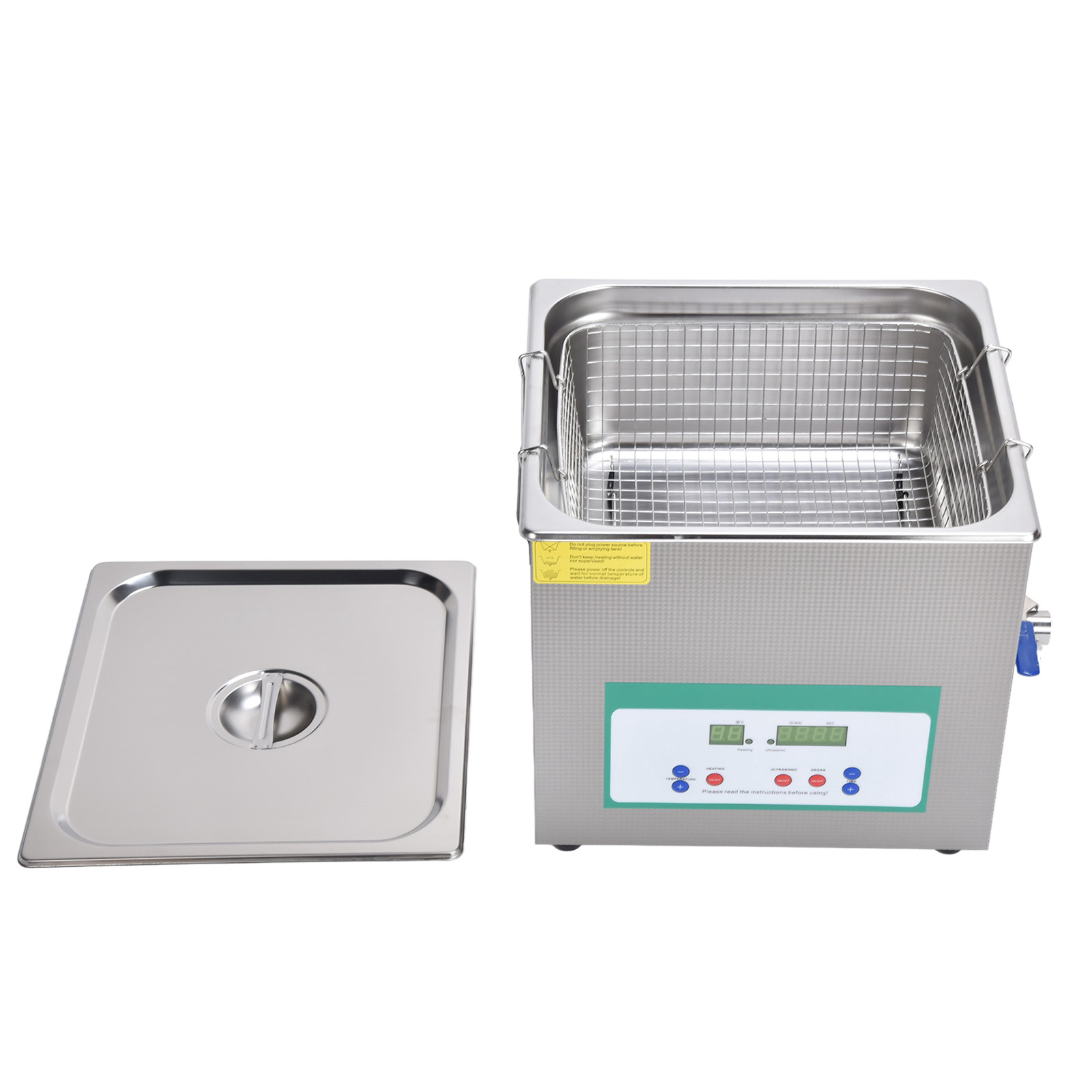 Ultraschallreiniger, 15 L, 360 W, Edelstahl, Mit Timer, Industriemaschinenteile Dk-615htdeu, Eu-stecker, 200–240 V, 50 Hz