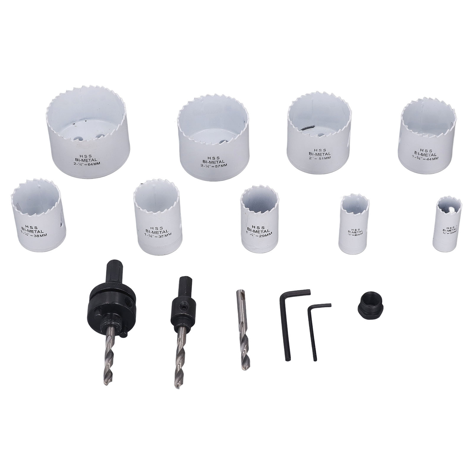 Set Mit 15 Lochsägen Inklusive Zentrierbohrern, Bohr- Und Schneidwerkzeug Für Holz Und Metall, Inklusive Koffer
