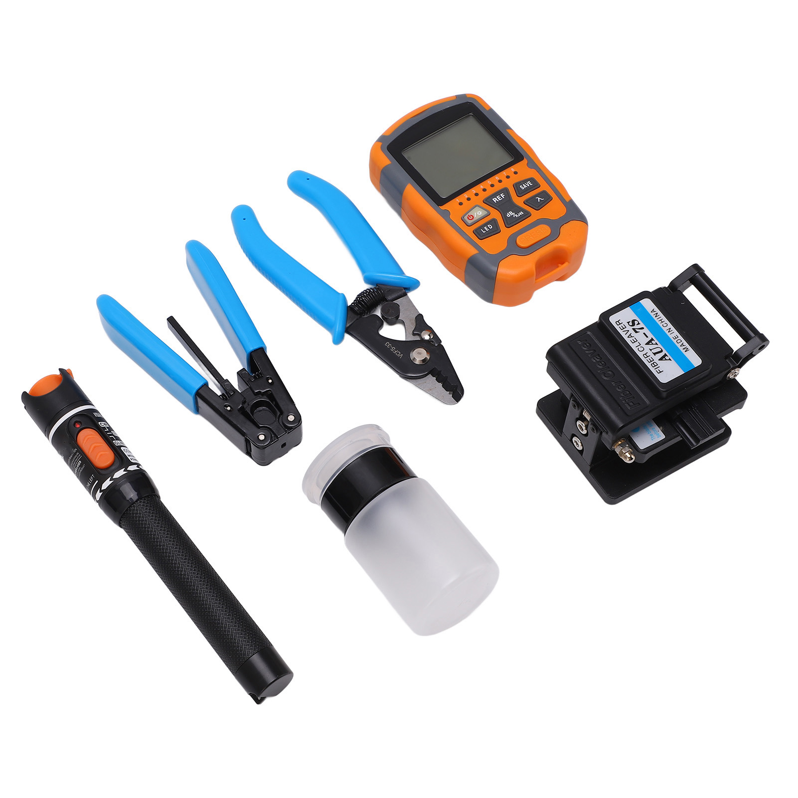 Mini-glasfaser-spleißset, Multifunktional, Abs-aluminiumlegierung, Industrielles Ftth-werkzeug