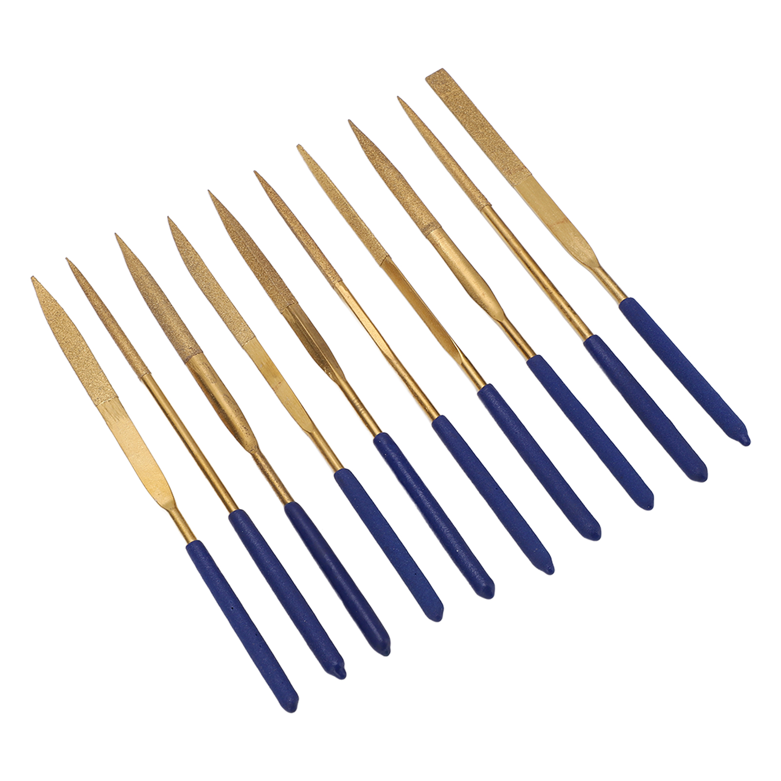 Set Mit 10 Diamantnadelfeilen, Gehärtete Klingen, Rostfrei, Korrosionsbeständig, Präzisionsset Für Verbesserte Effizienz