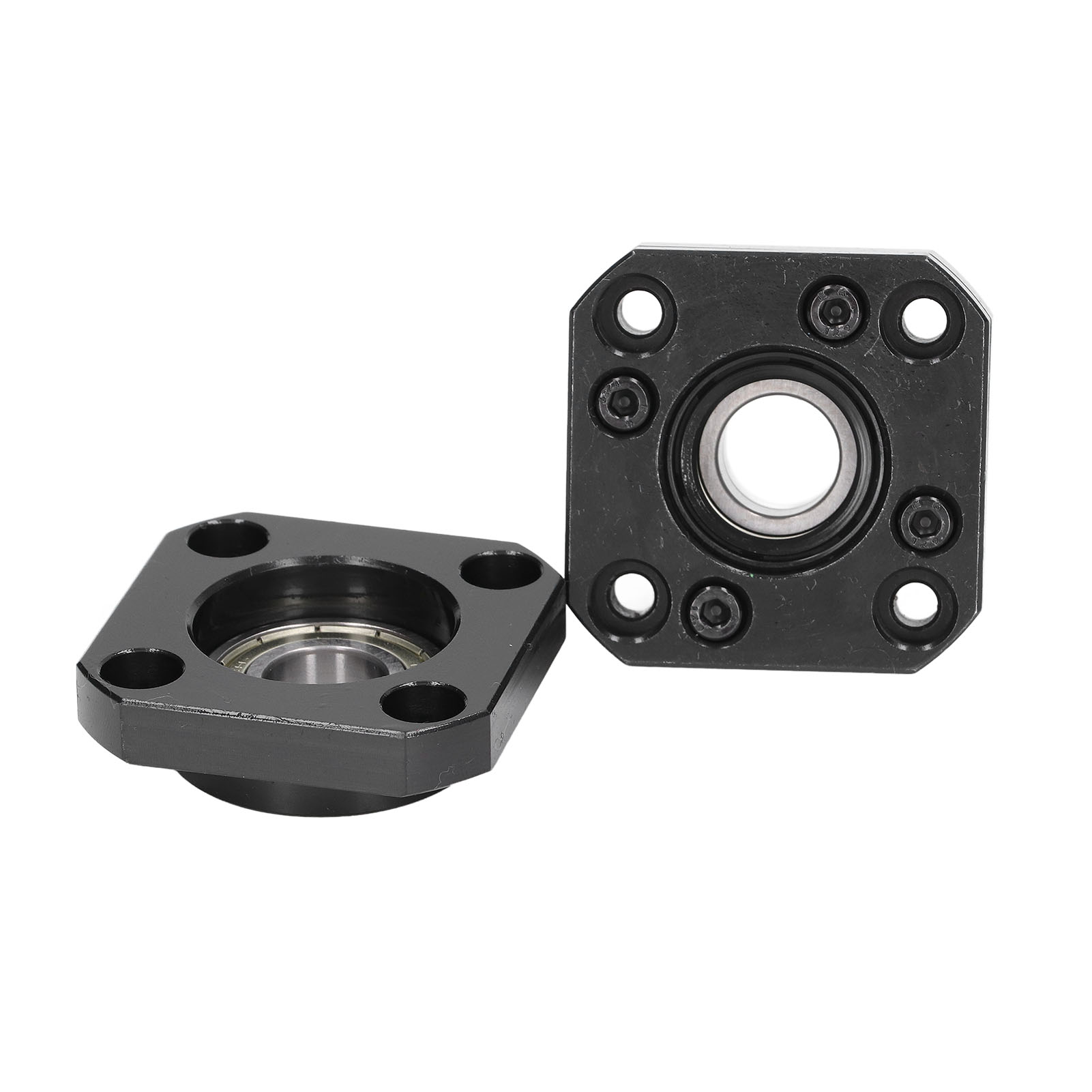 Montagehalterung Fk15 Ff15 Für Kugelgewindetriebe Sfu2005 Und Sfu2010, Lagerblock Mit Mutter, 2-teiliges Set, Stahl, Cnc-gefräst, Hohe Präzision