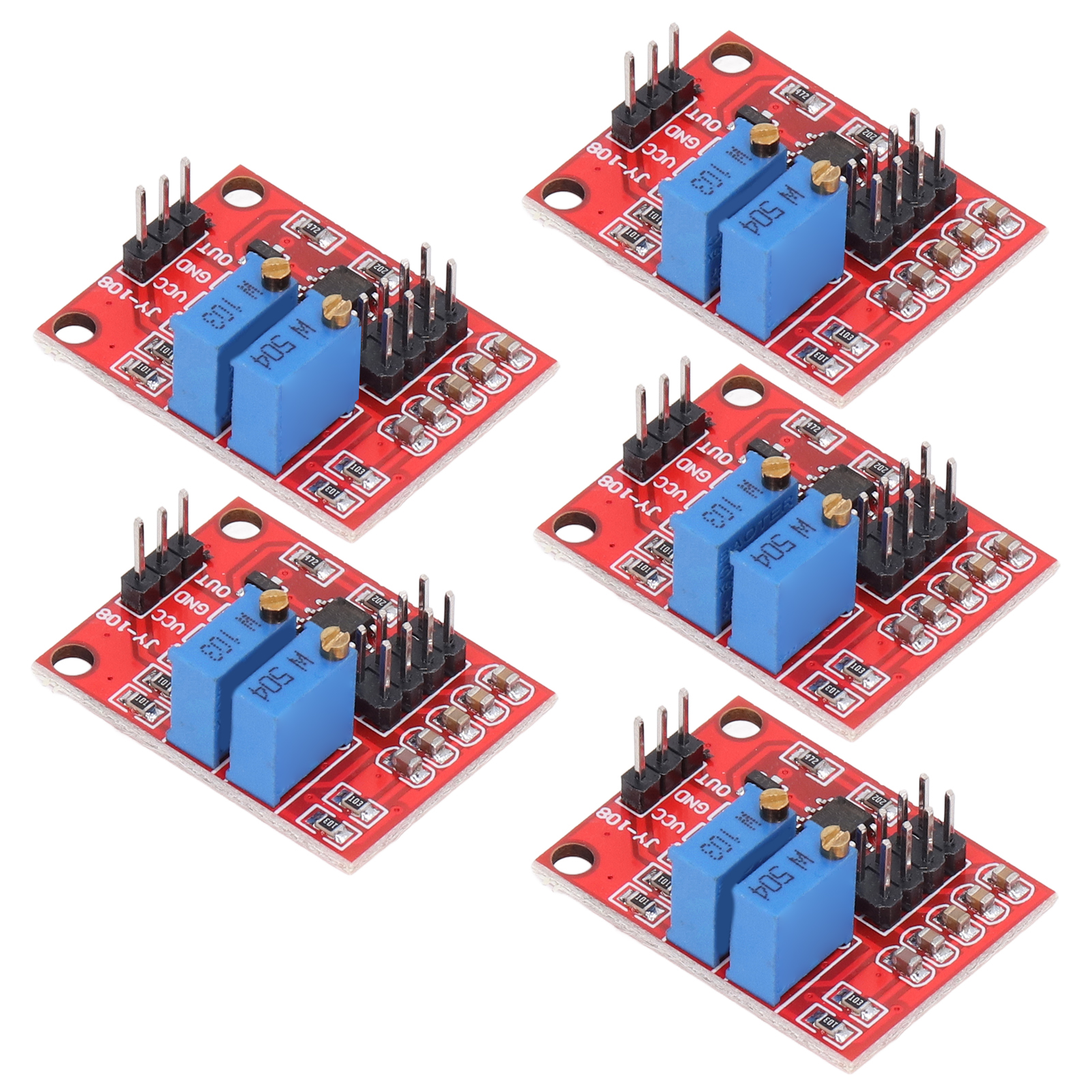 Ne555 5-teiliger Rechteckwellengenerator, Pulsmodul Mit Einstellbarer Frequenz Und Tastverhältnis, Pwm-kit Für Arduino