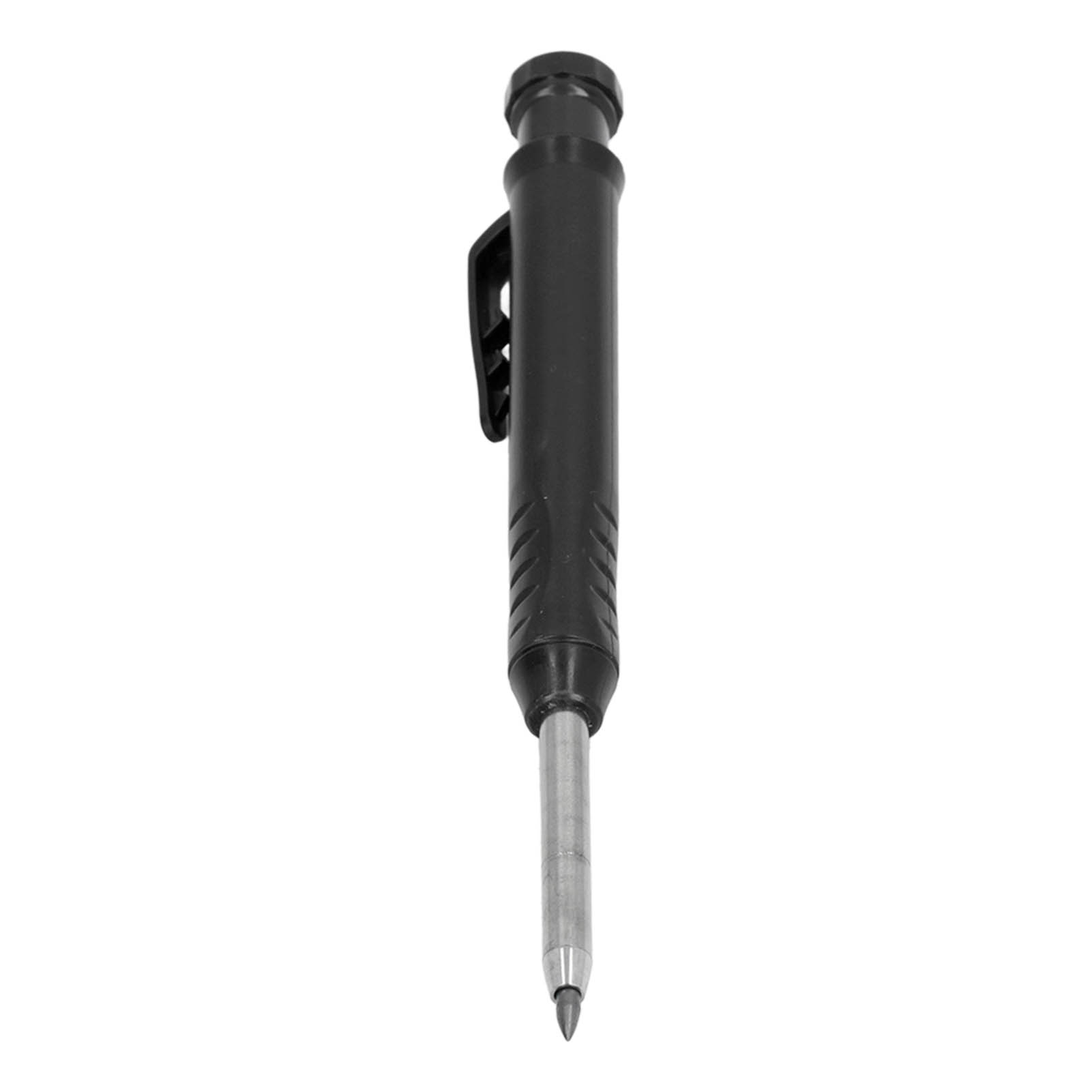 Druckbleistift (2,8 Mm) Mit Integriertem Anspitzer, Schwarzes Holzbearbeitungsset, Inklusive Nachfüllbarer Minen