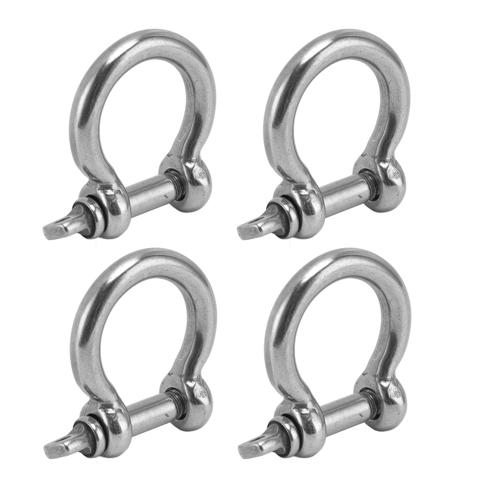 Satz Mit 4 Edelstahlringen 304, Bolzenschraube, Hufeisenform, M6 Hebeschäkel, Lastersatz