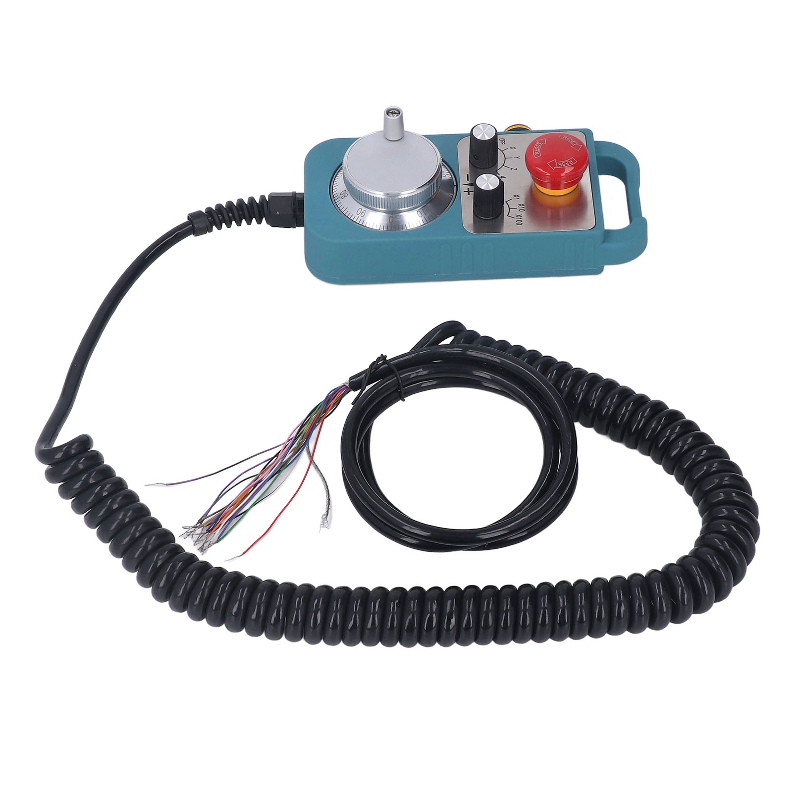 100ppr 4-achsen-cnc-elektronikhandrad, Manueller Impulsgenerator Mit Not-aus-taster, Digitaler Steuerungsregler.