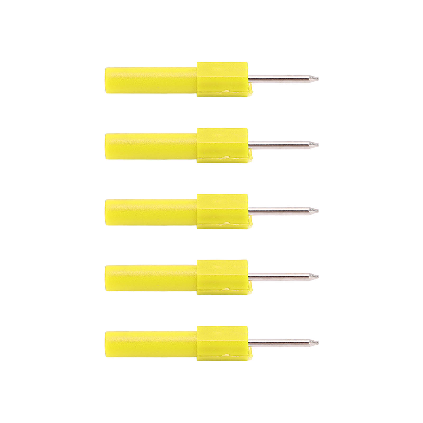Packung Mit 5 Hintergrundbeleuchteten Prüfspitzen, Kabeldurchdringungssonde, 4-mm-diagnosespitze, Bananenstecker Für Multimeter, Gelb