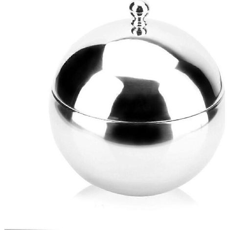 Isolierter Eisbehälter Aus Edelstahl Mit Deckel. Hält Ihre Getränke Auf Der Party Kühl.