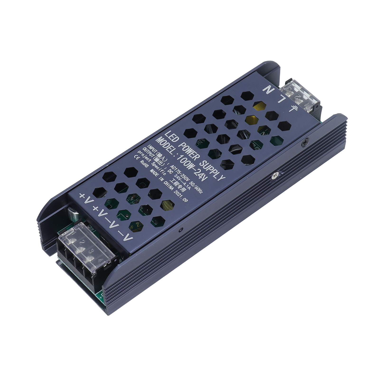100-w-led-netzteil Mit Pwm-dimmer, 24 V, 4,1 A, Metalltransformator, Ac 175–250 V, Mehrfacher Schutz, Wasserdicht